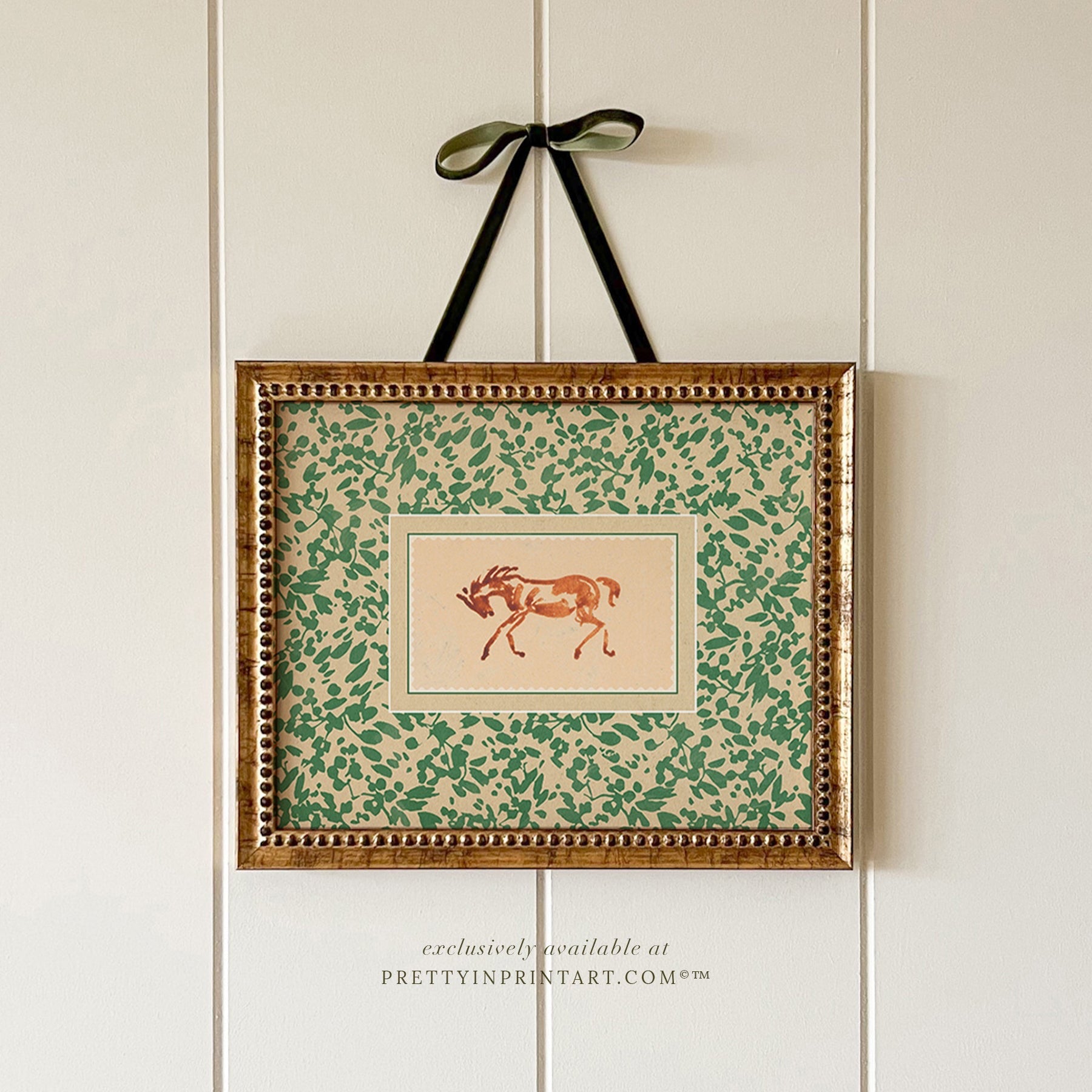 Gold Frames; Vintage Nursery Art