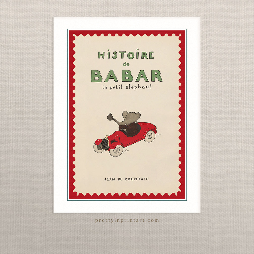 Babar Vintage Art 001011 |  Unframed