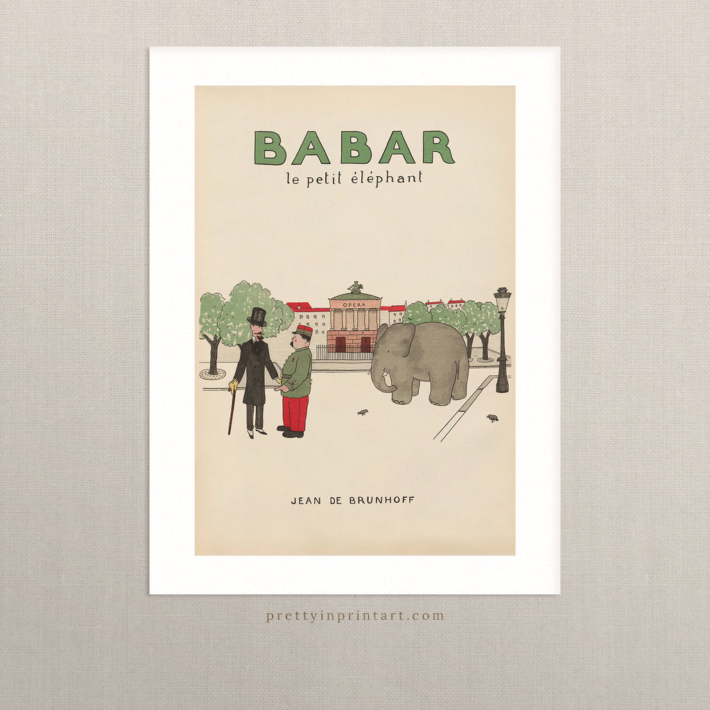 Babar Vintage Art 00105 |  Unframed