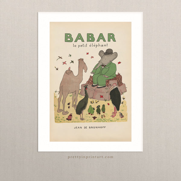 Babar Vintage Art 00108 |  Unframed