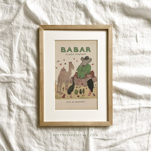 Babar Vintage Art 00108 |  Framed & Mounted Print