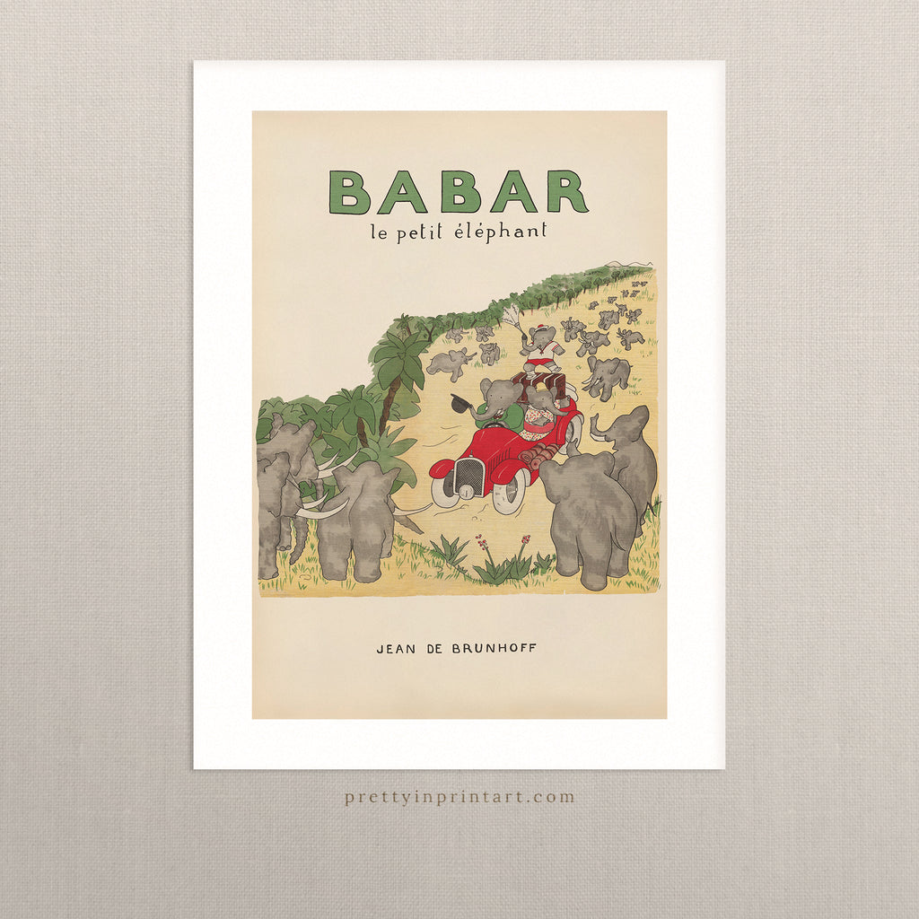 Babar Vintage Art 00109 |  Unframed