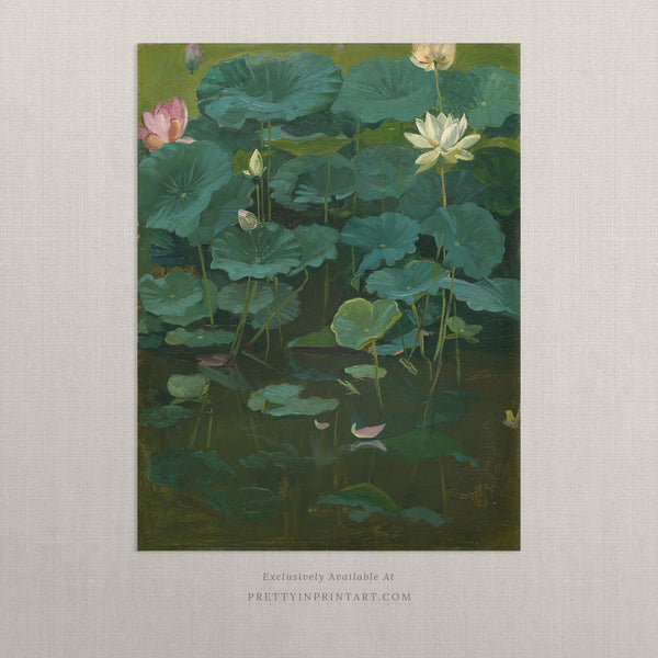 Lotus Flowers Still Life 00579 |  Unframed