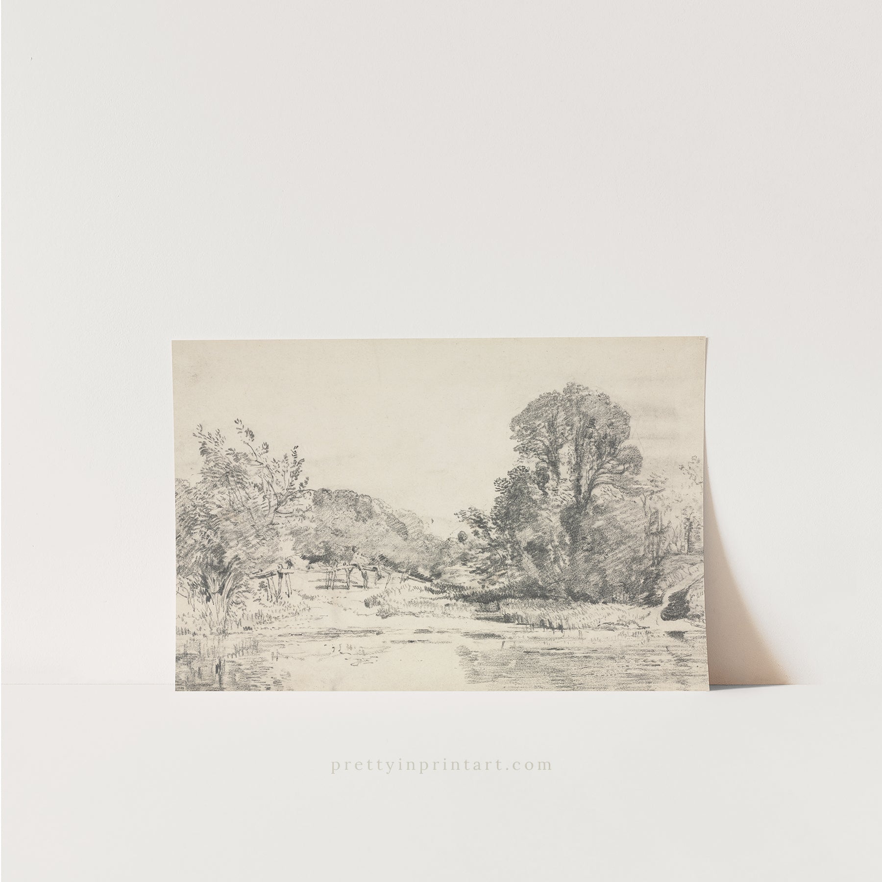 Pencil Sketch, Landscape 00729 |  Unframed