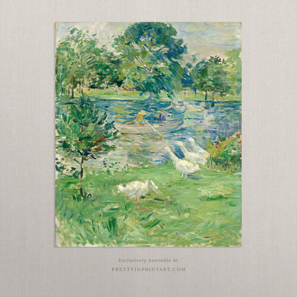 Geese by the Pond 00908 |  Unframed