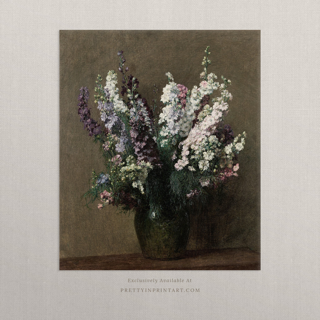 Still Life Flower Art 00503 Unframed Pretty in Print Art Ltd