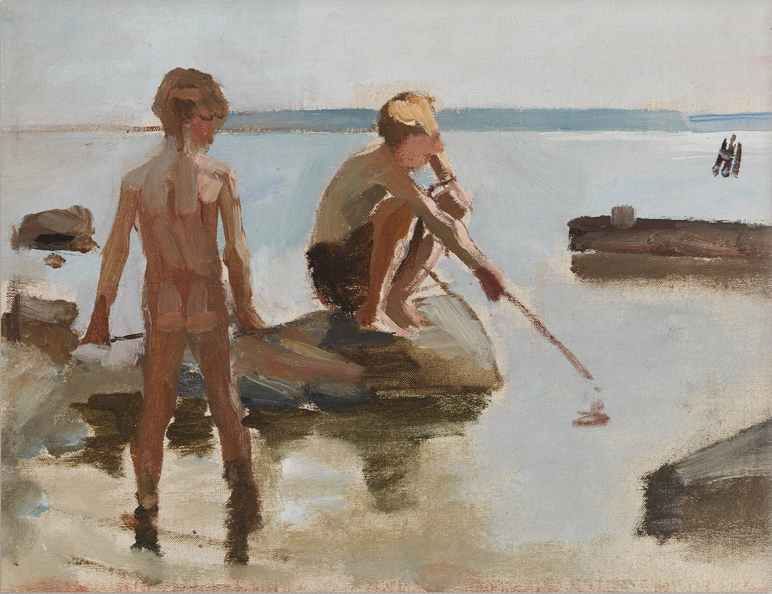 Vintage Beach Art 00542 |  Unframed