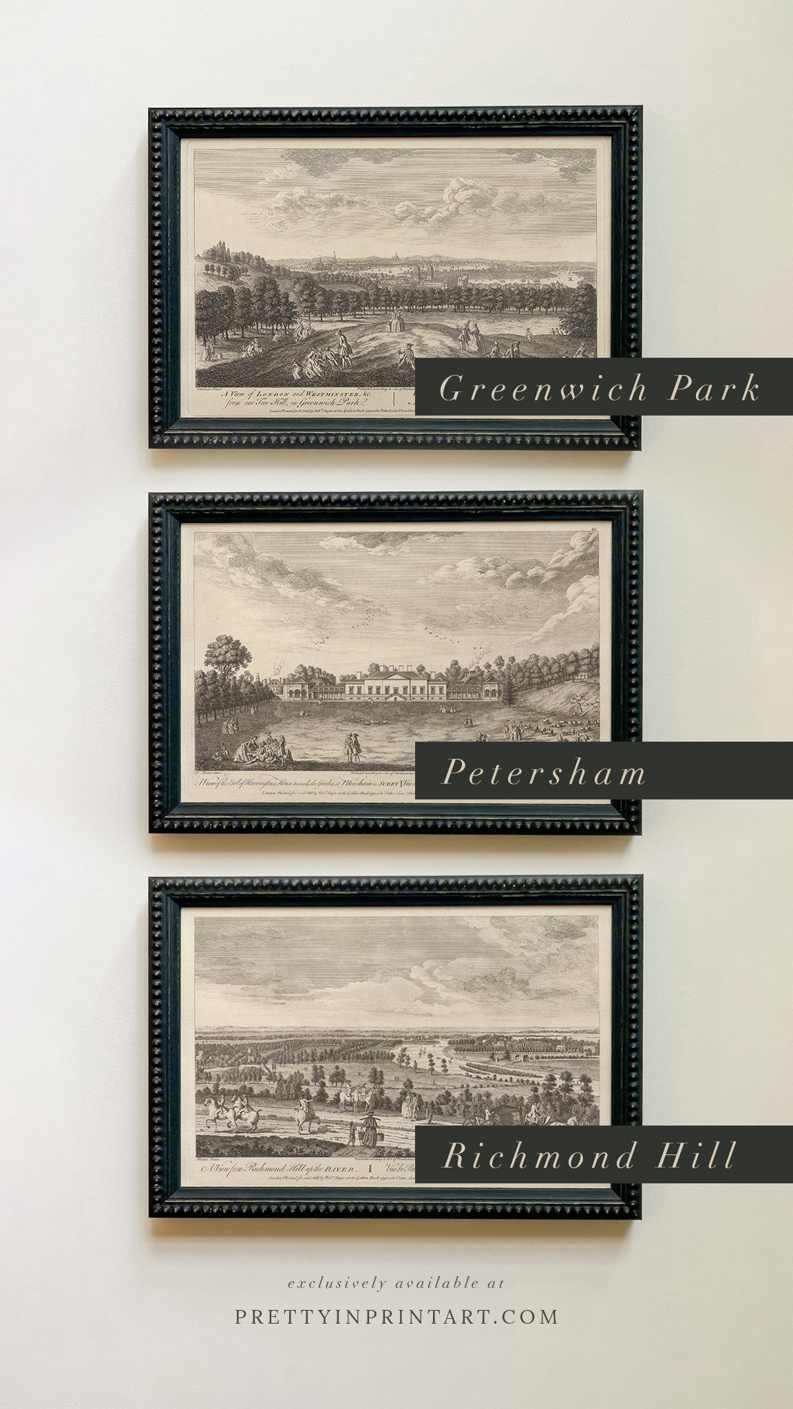 Vintage Landscape Etching | Petersham |  Unframed