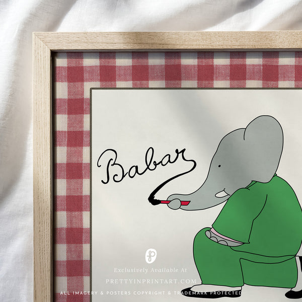 Babar Nursery Art 008 |  Framed Print