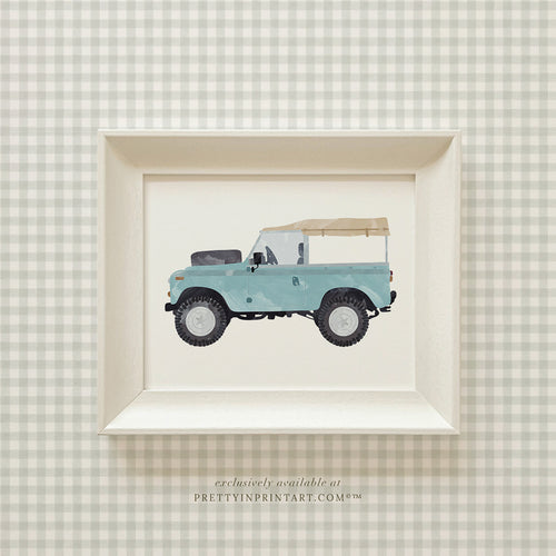 Land Rover Defender Art, Safari |  Framed