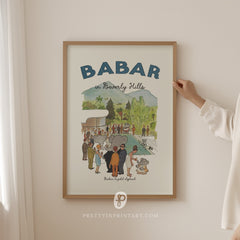 Babar Nursery Art Print - Beverly Hills |  Framed Print