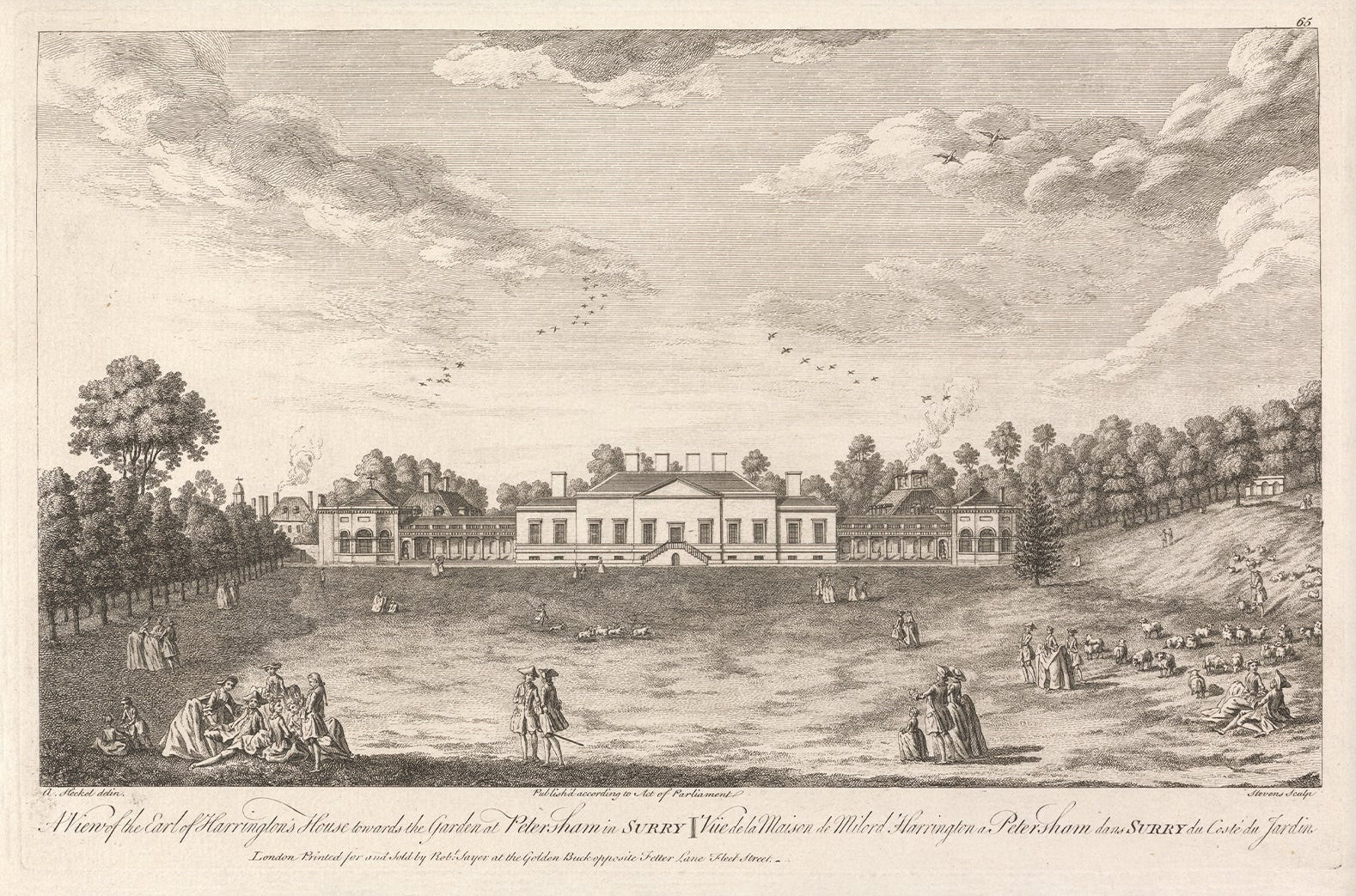 Vintage Landscape Etching | Petersham |  Unframed