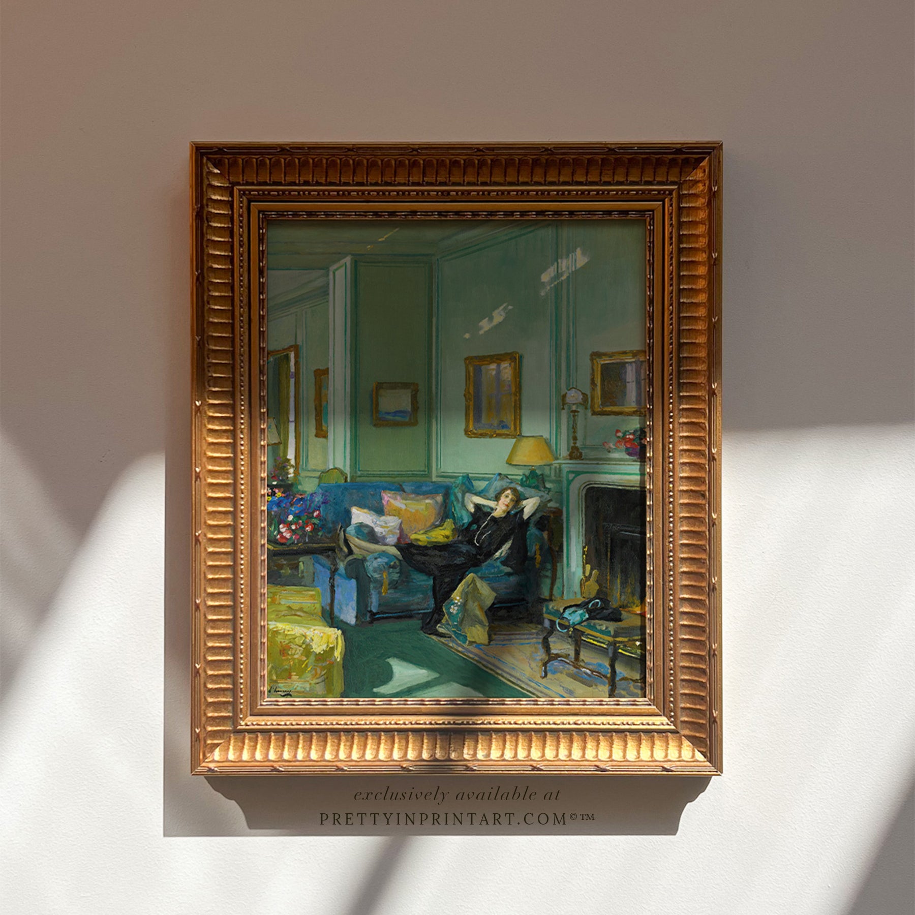 Framed Portrait Art (00299 + GLD-RIB-68224)
