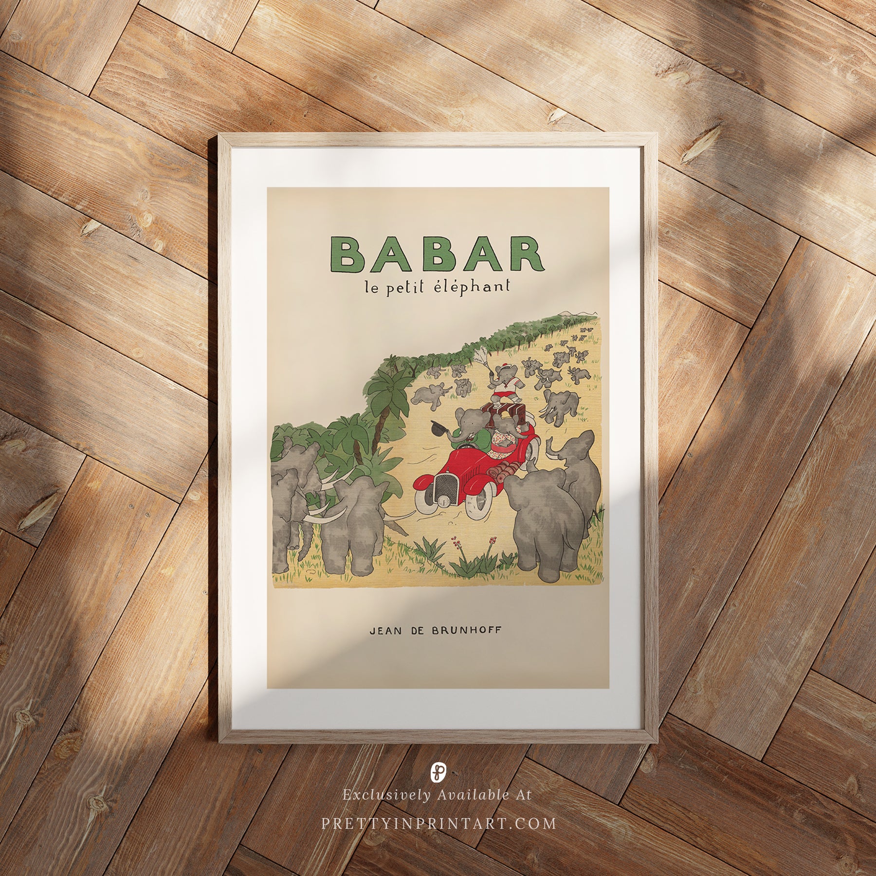 Babar Vintage Art 00109 |  Framed Print