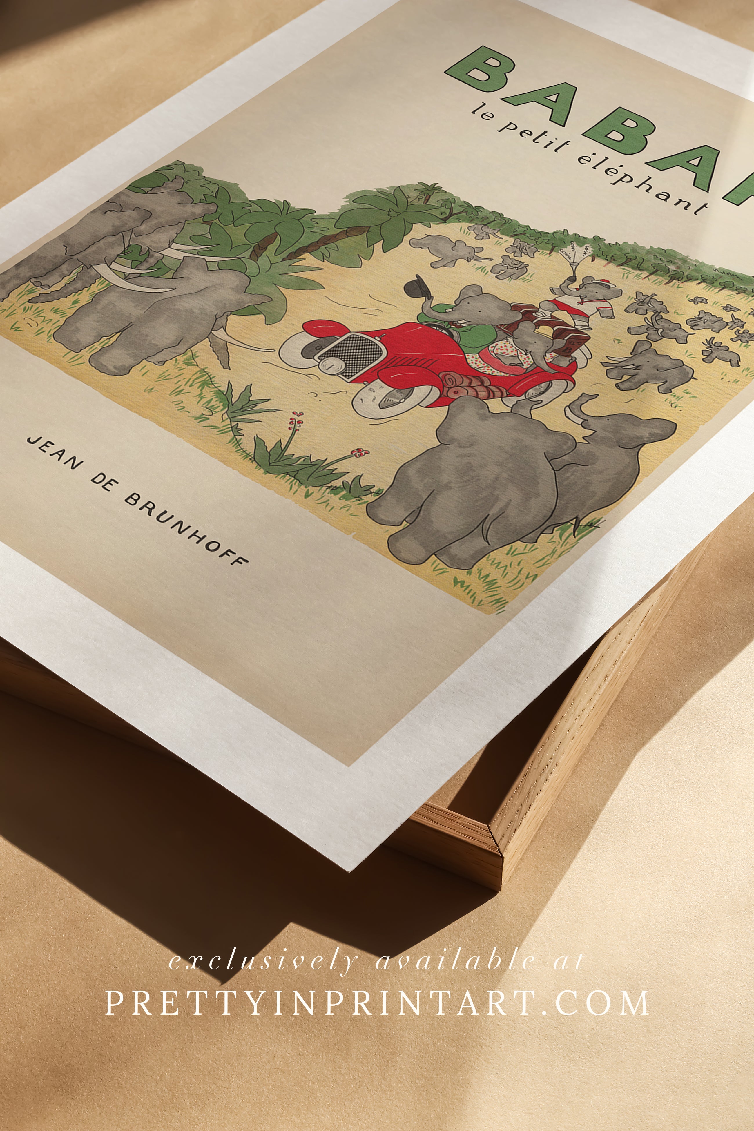 Babar Vintage Art 00109 |  Framed Print