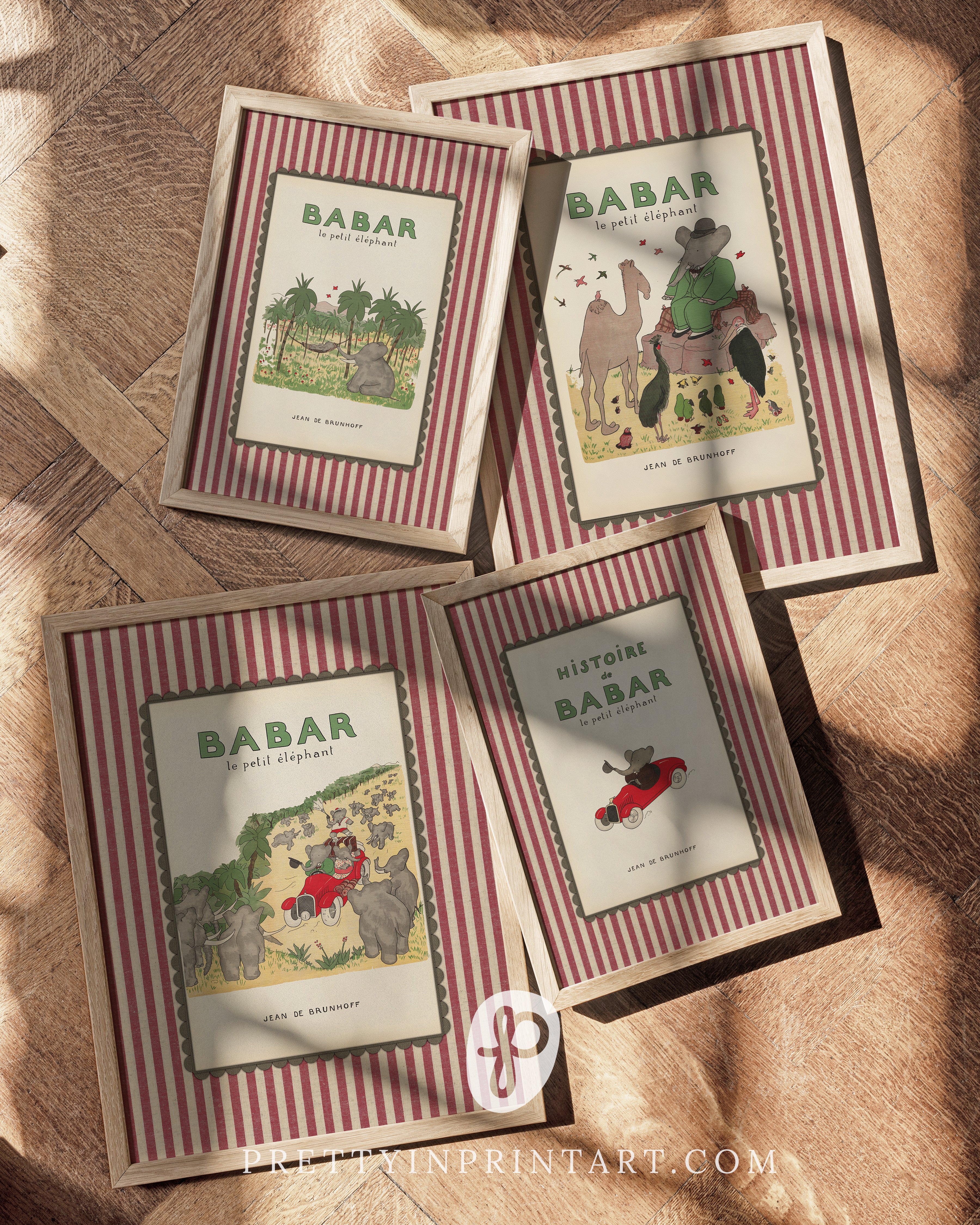 Babar Nursery Art 00108 |  Framed Print