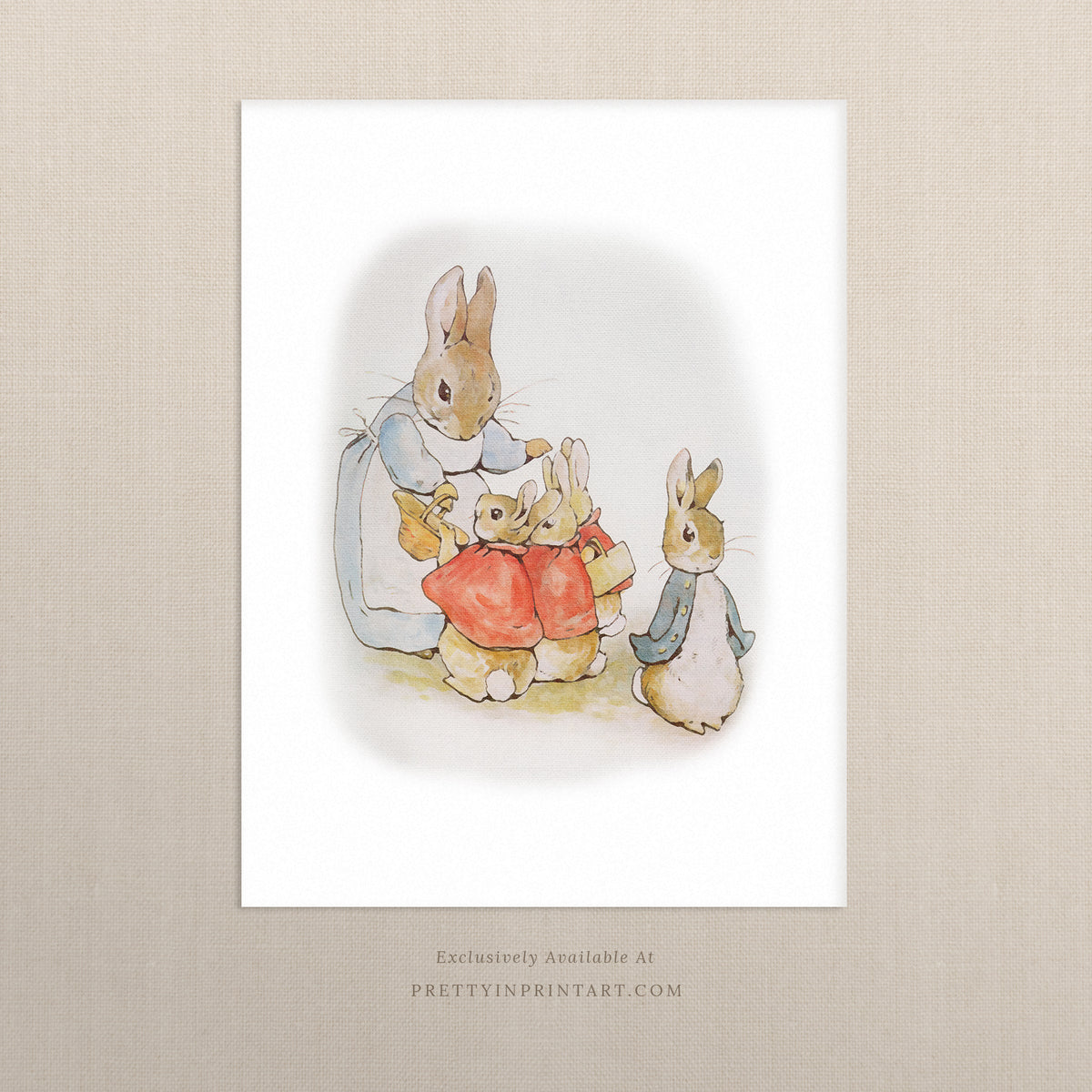 Beatrix Potter Nursery Art Prints & Picture Frames – Pretty in Print Art