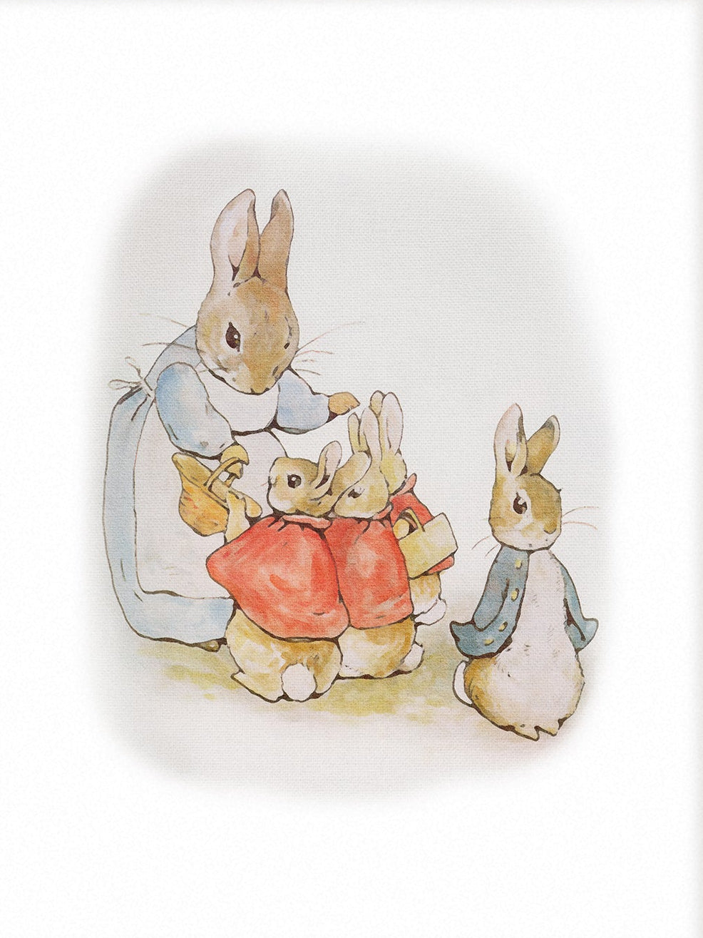 Beatrix Potter Nursery Art, Flopsy Mopsy |  Unframed