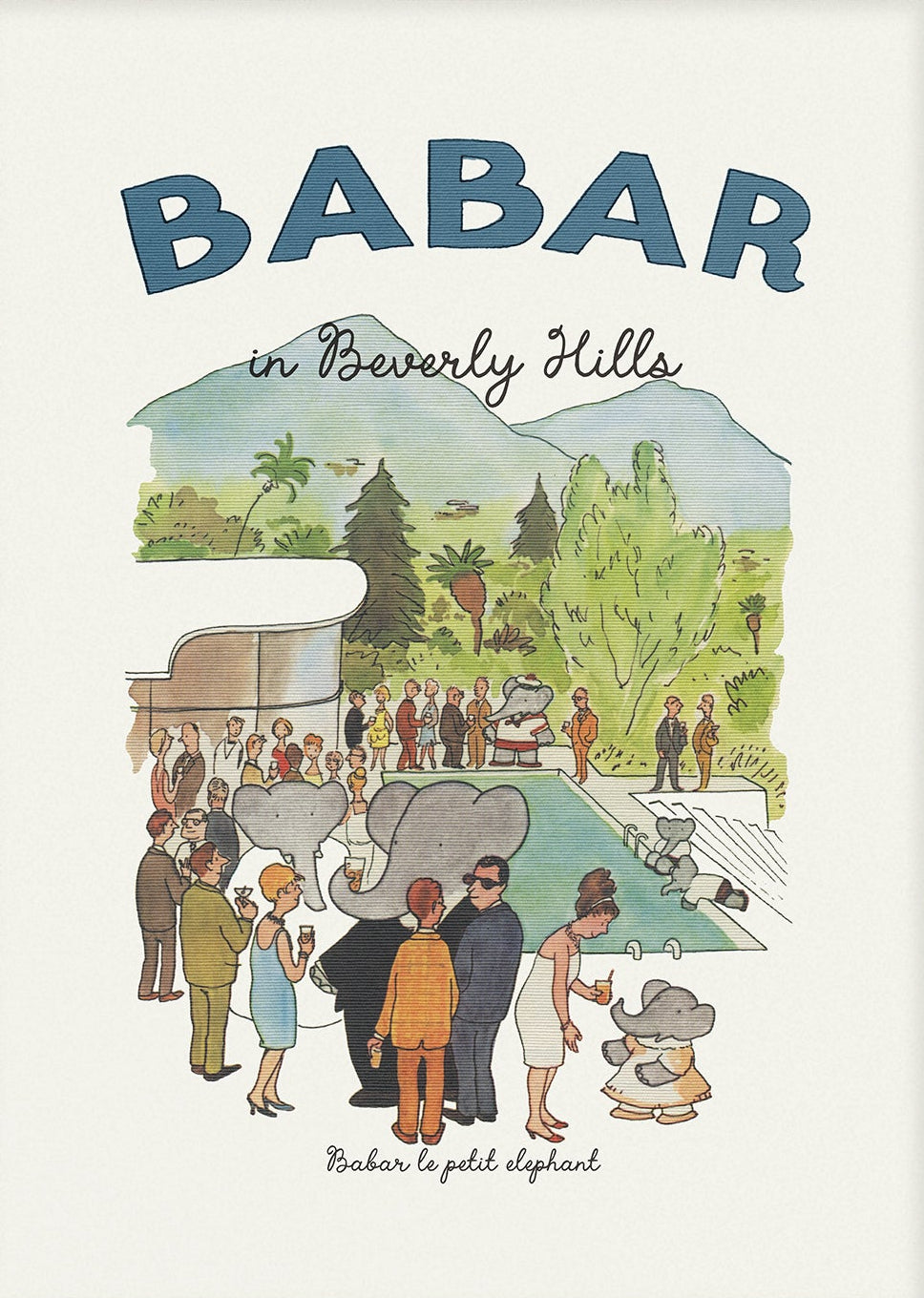 Babar Nursery Art Print - Beverly Hills | Unframed