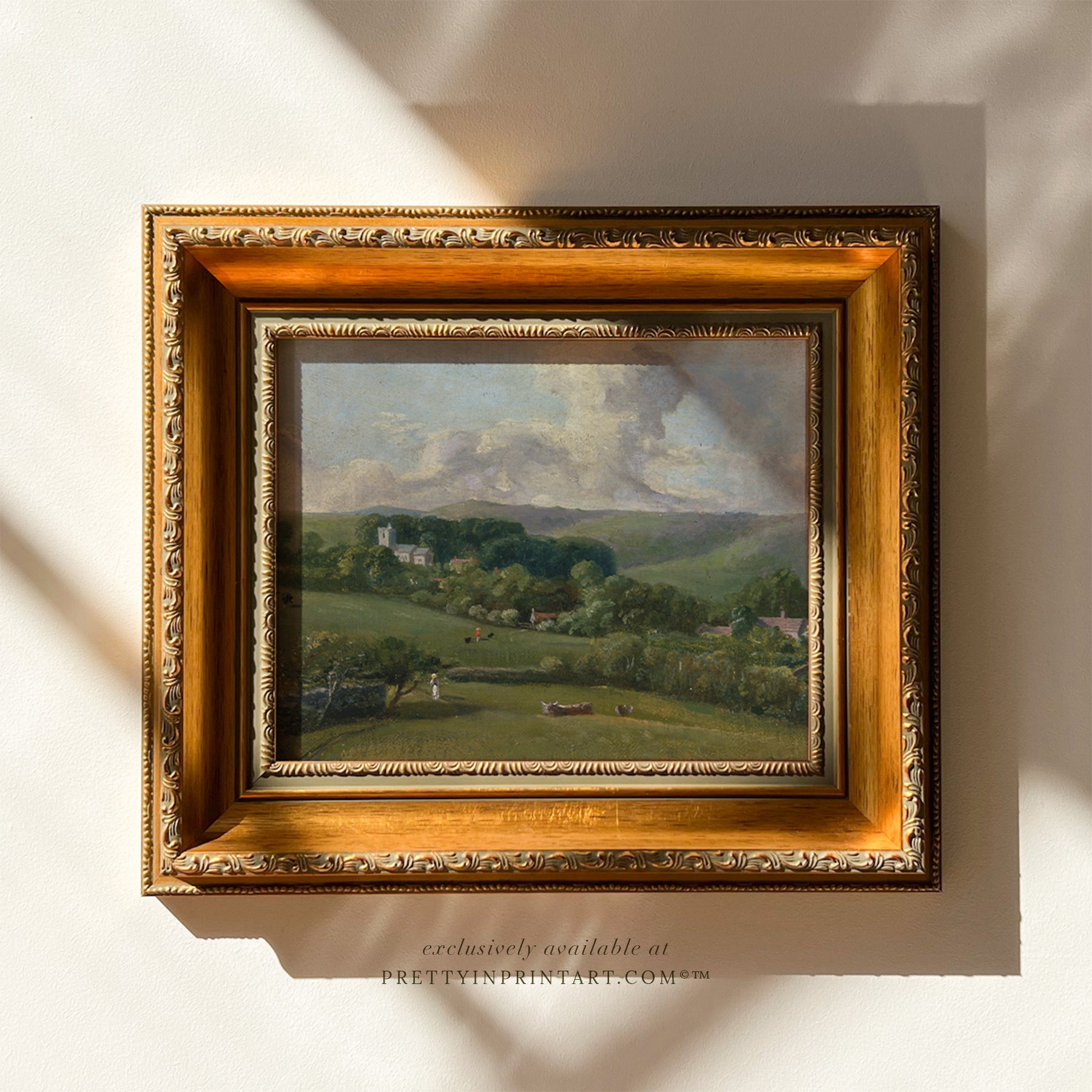Framed Landscape Art (009345 + GLD-ORNATE-63002)