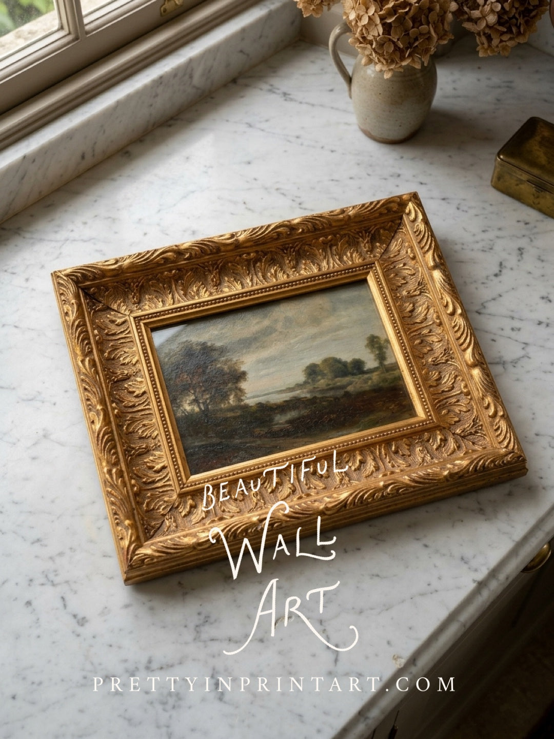 Ornate Gold Frame, Vintage Style | 001