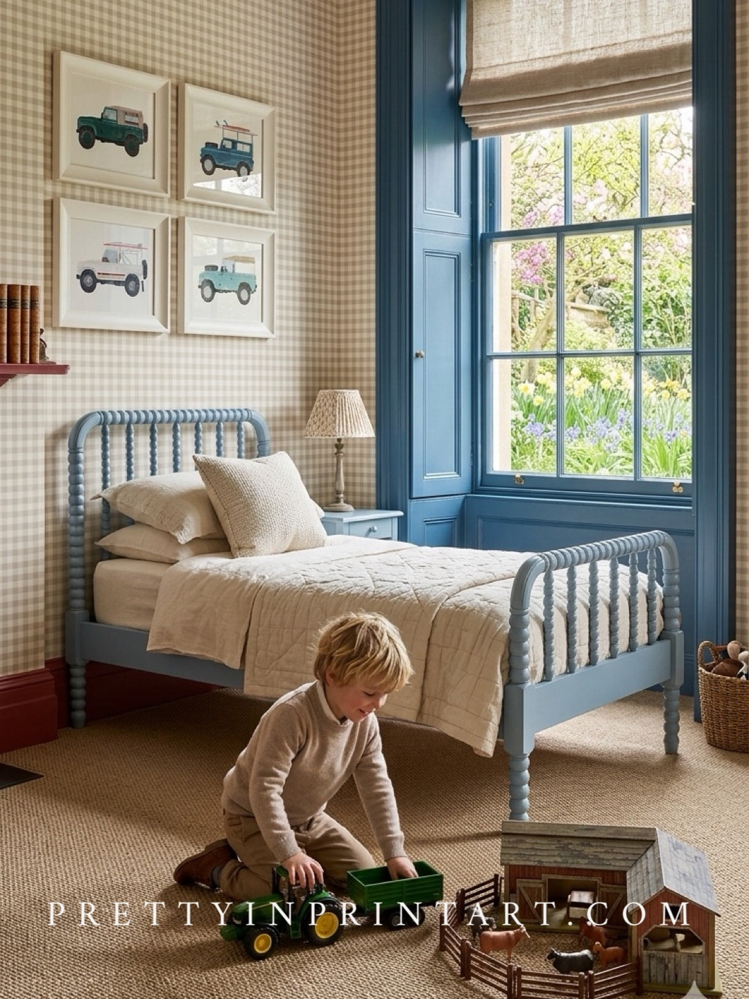 Land Rover Defender Art, Set |  Framed (Hollyhock Little Greene 00304)