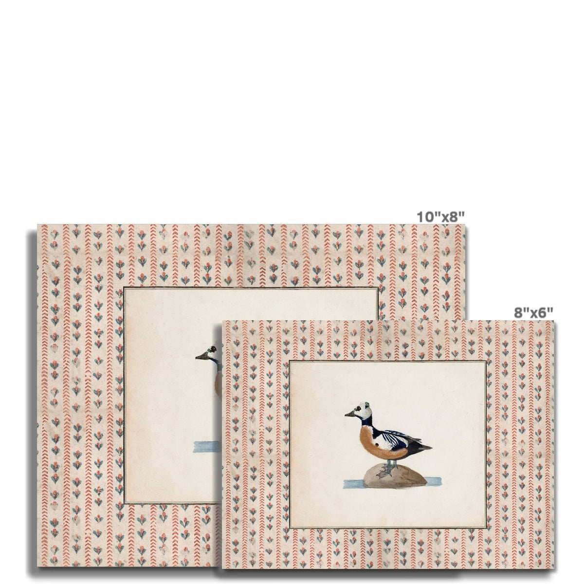 Vintage-style art prints featuring ducks, geese, swans, framed in classic gold or wood frames, perfect for traditional or country-themed vintage nursery, or any room in the home.