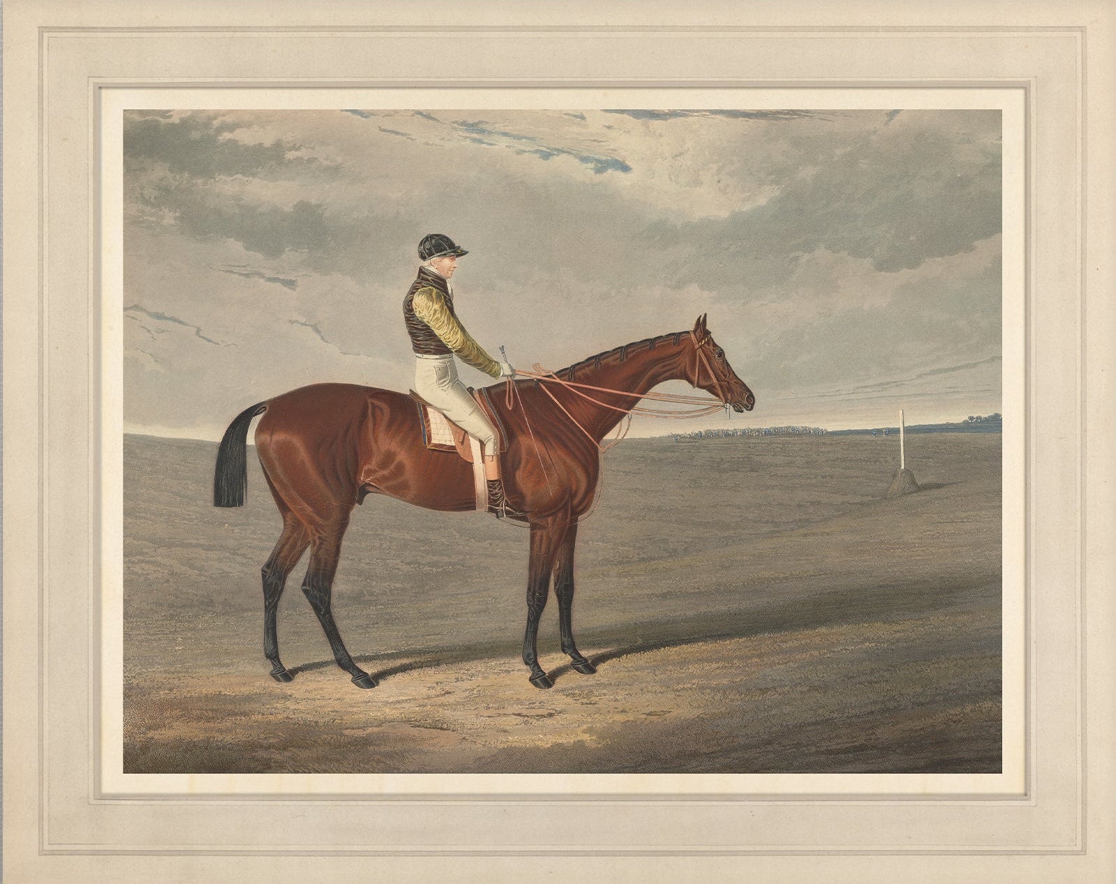 Vintage Race Horse Art Print – Equestrian Art 004 |  Unframed