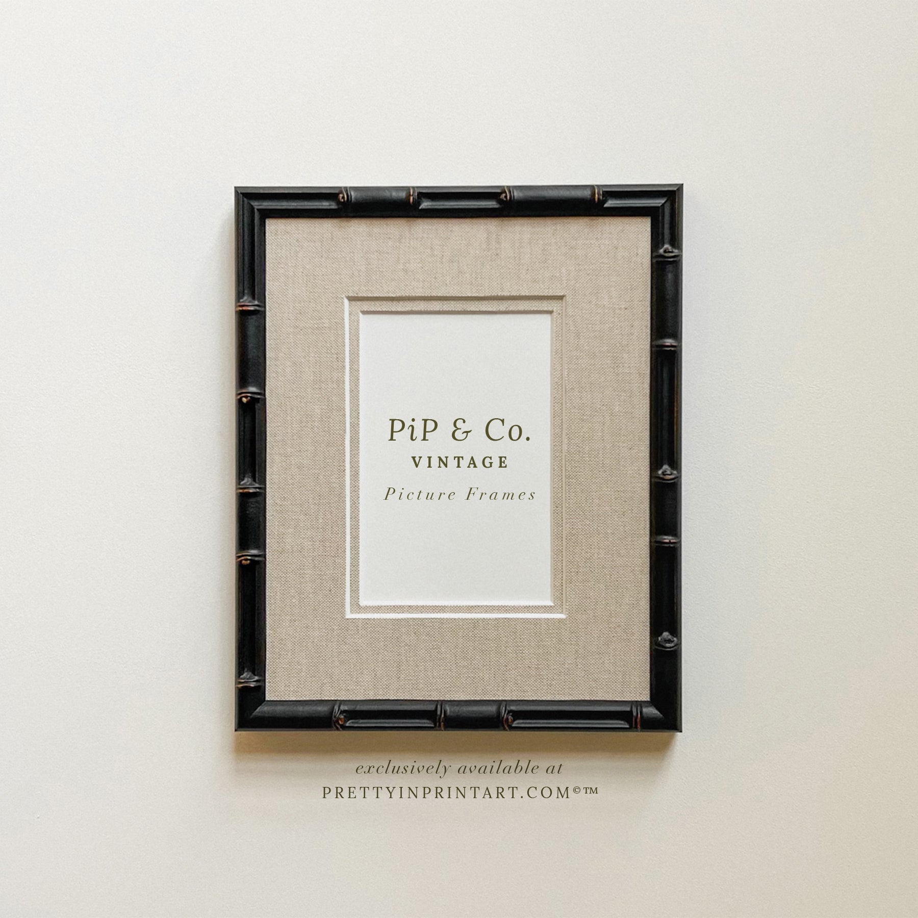 Bamboo Picture Frame, Vintage Style | 269