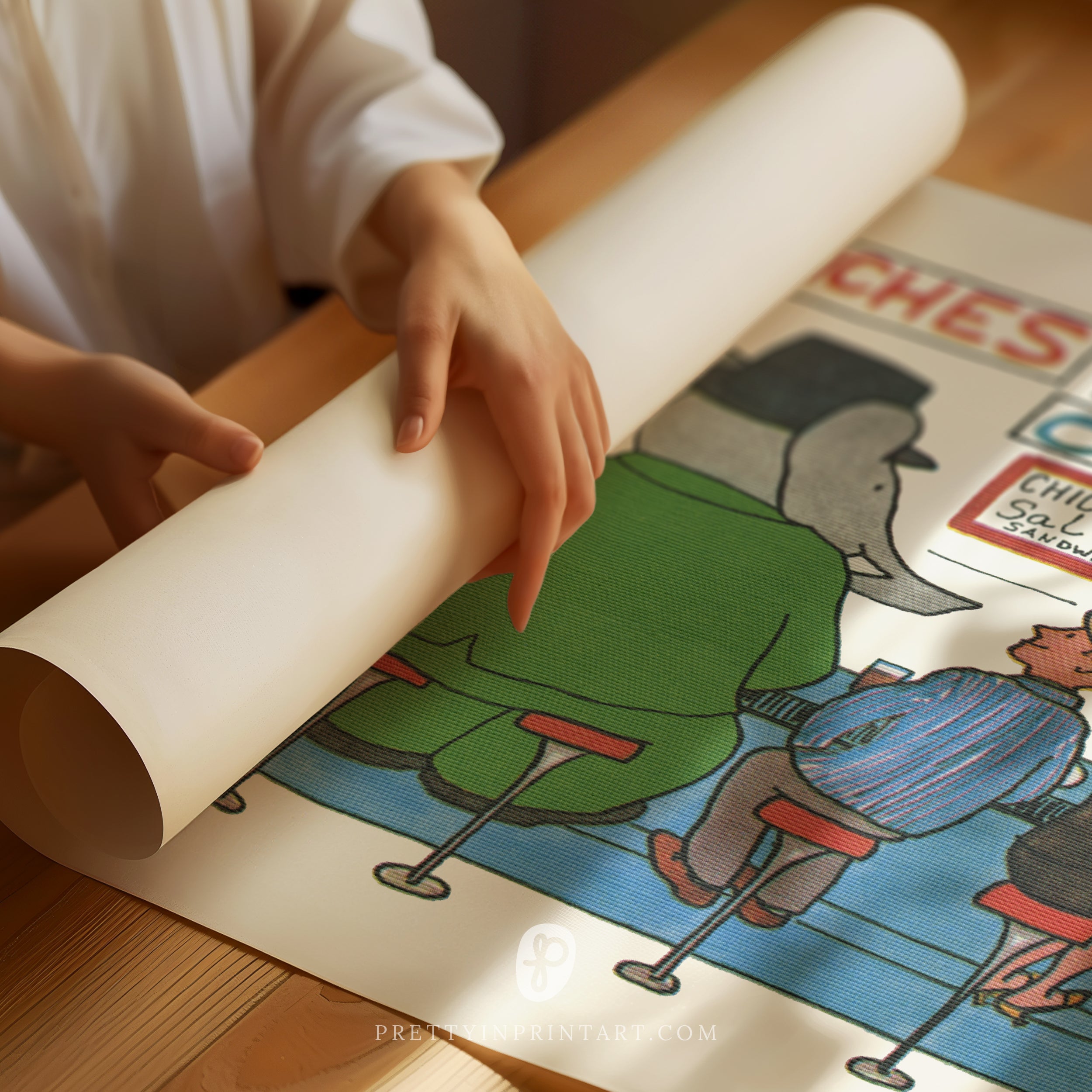 Babar Nursery Art Print - USA Diner |  Unframed