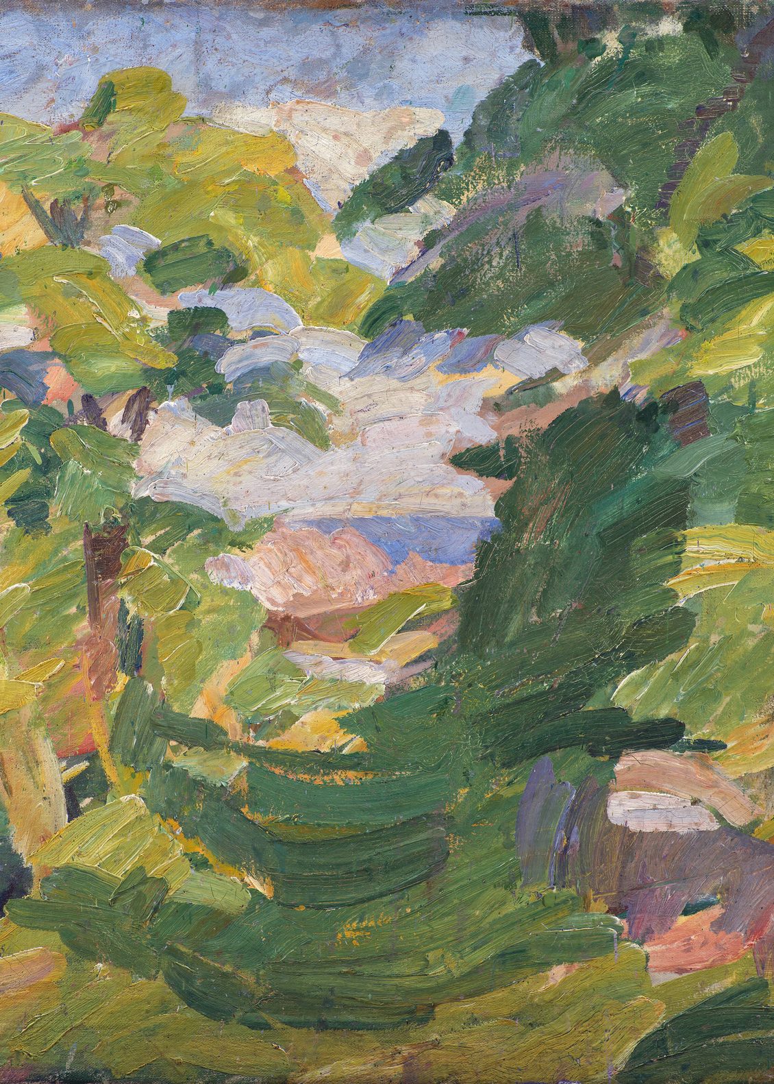 Modern impressionist landscape art print