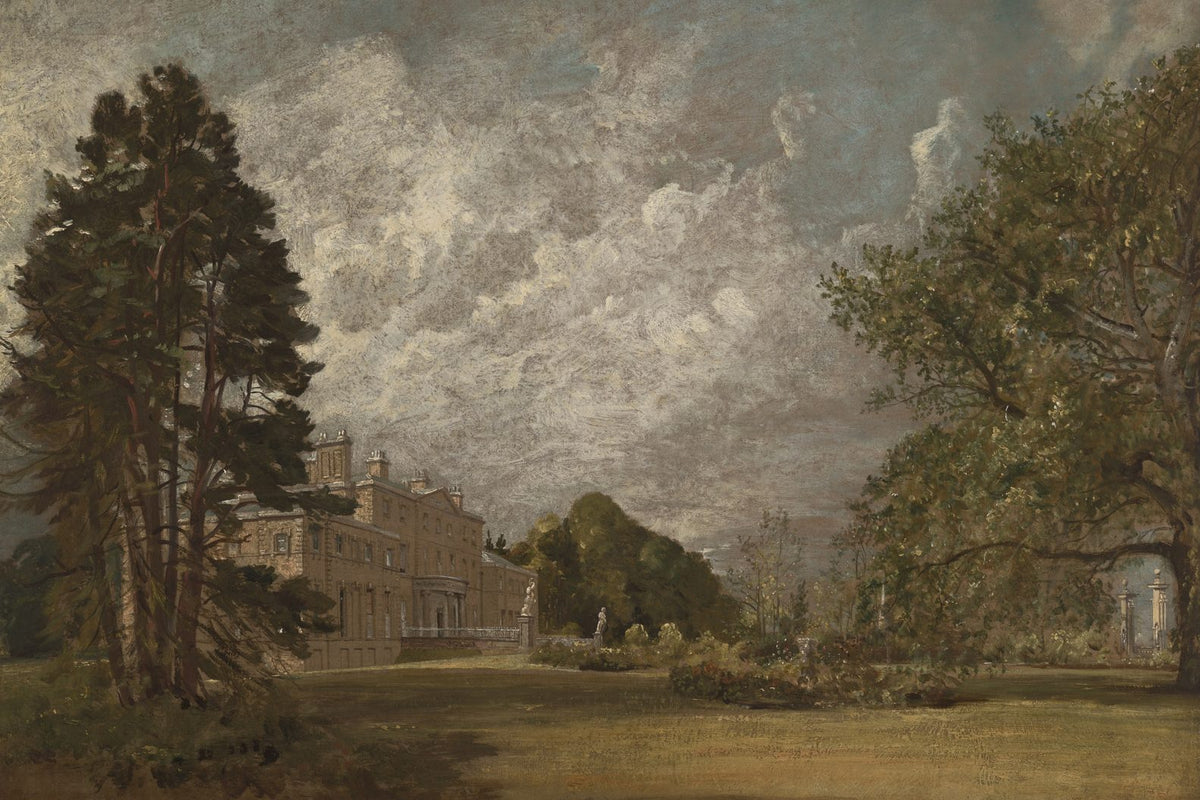 vintage country house landscape art print