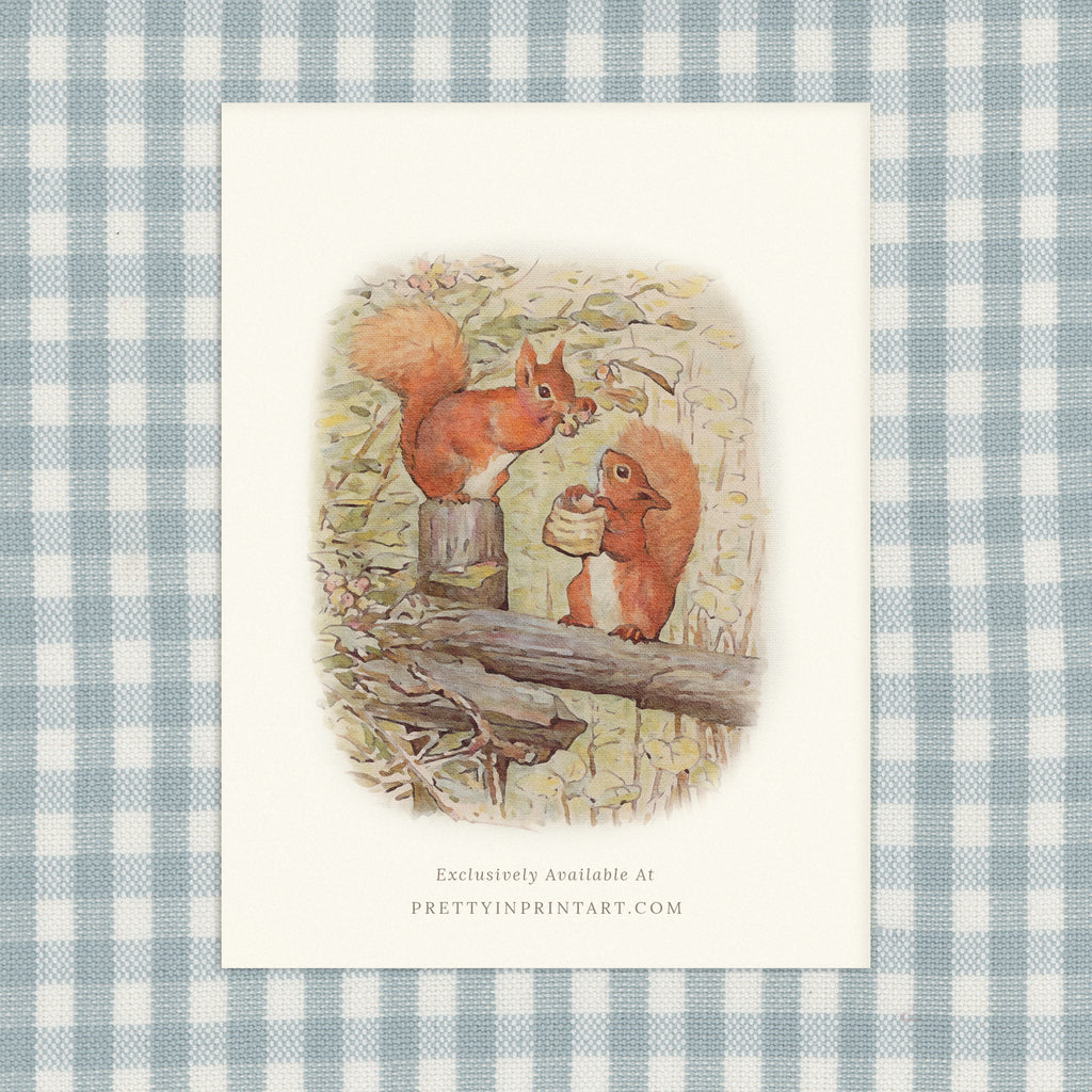 Beatrix Potter Inspired Art |  Unframed