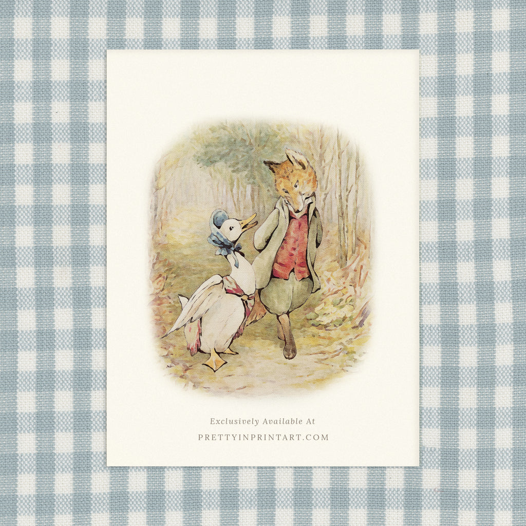 Beatrix Potter Inspired Art |  Unframed