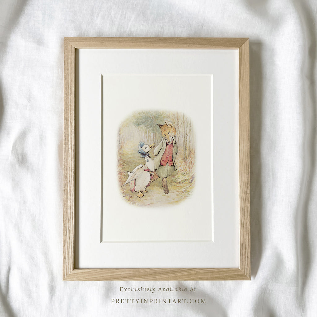 Beatrix Potter Inspired Art |  Framed & Mounted Print