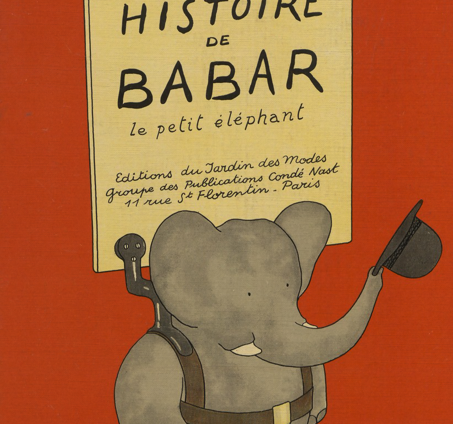 Babar Nursery Art - Babar the Elephant nursery wall art print, Vintage Babar nursery decor for baby’s room, Classic Babar prints for children’s bedrooms