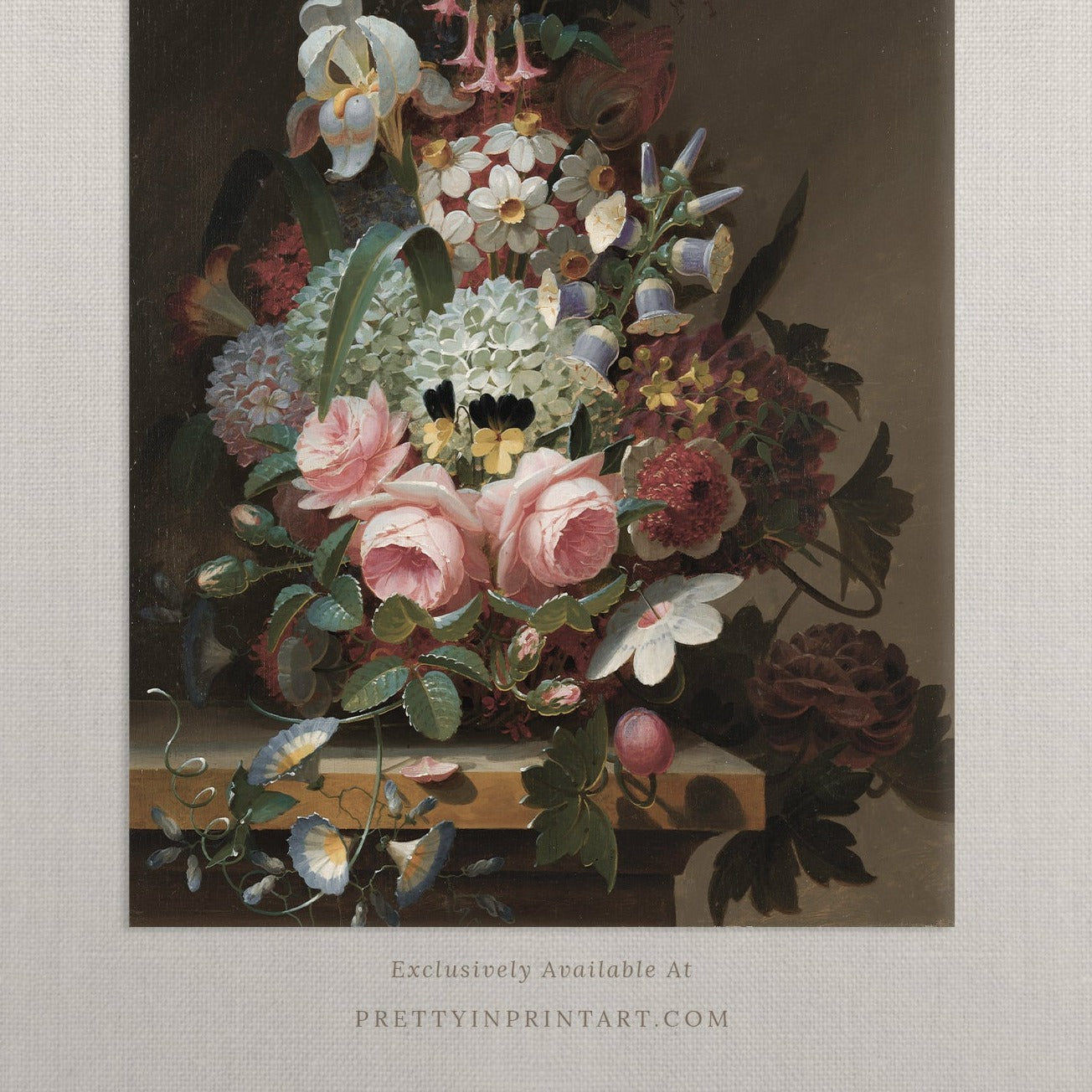 Vintage Flower Art 00511 |  Unframed