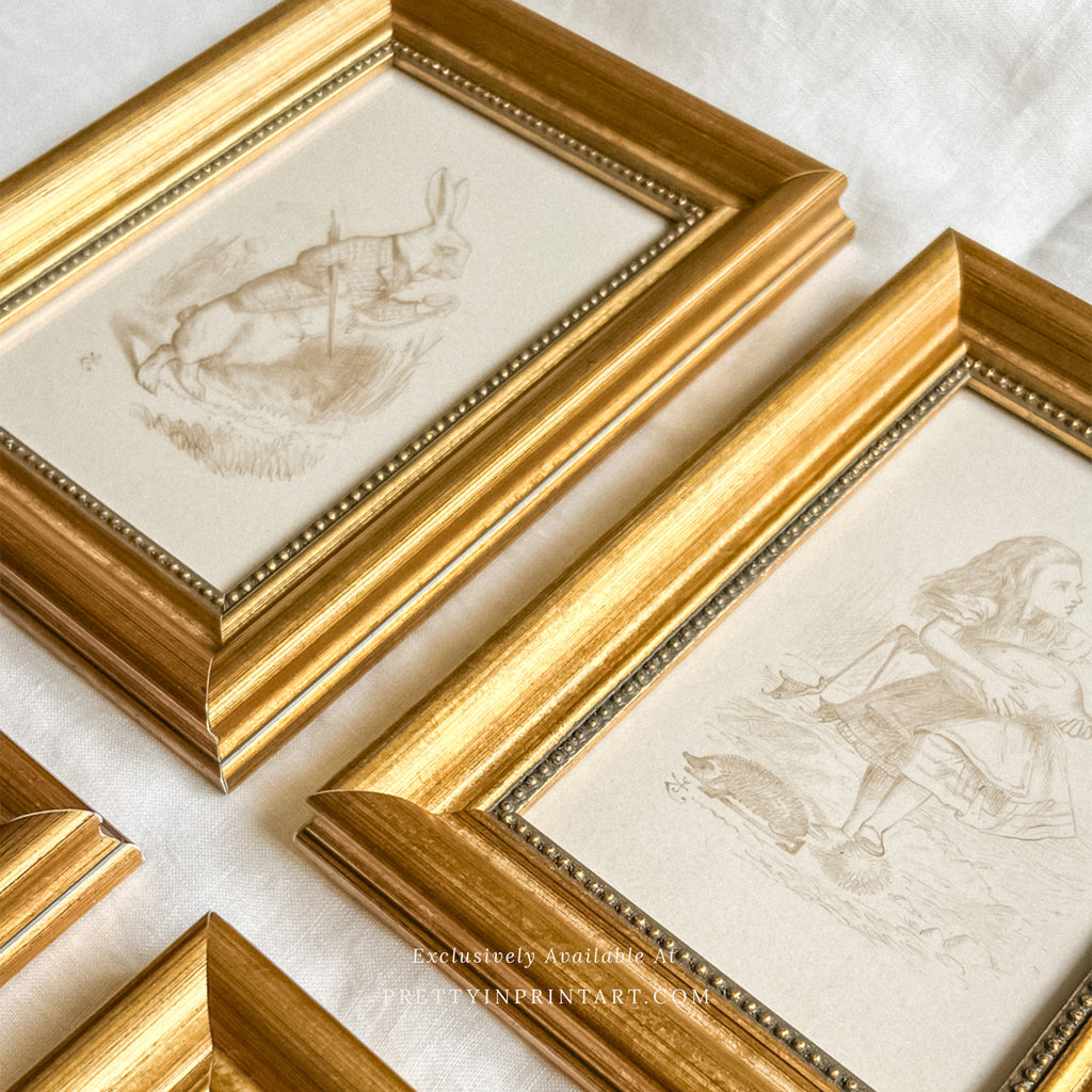 Alice's Adventures in Wonderland |  Gold Frame (UK ONLY)