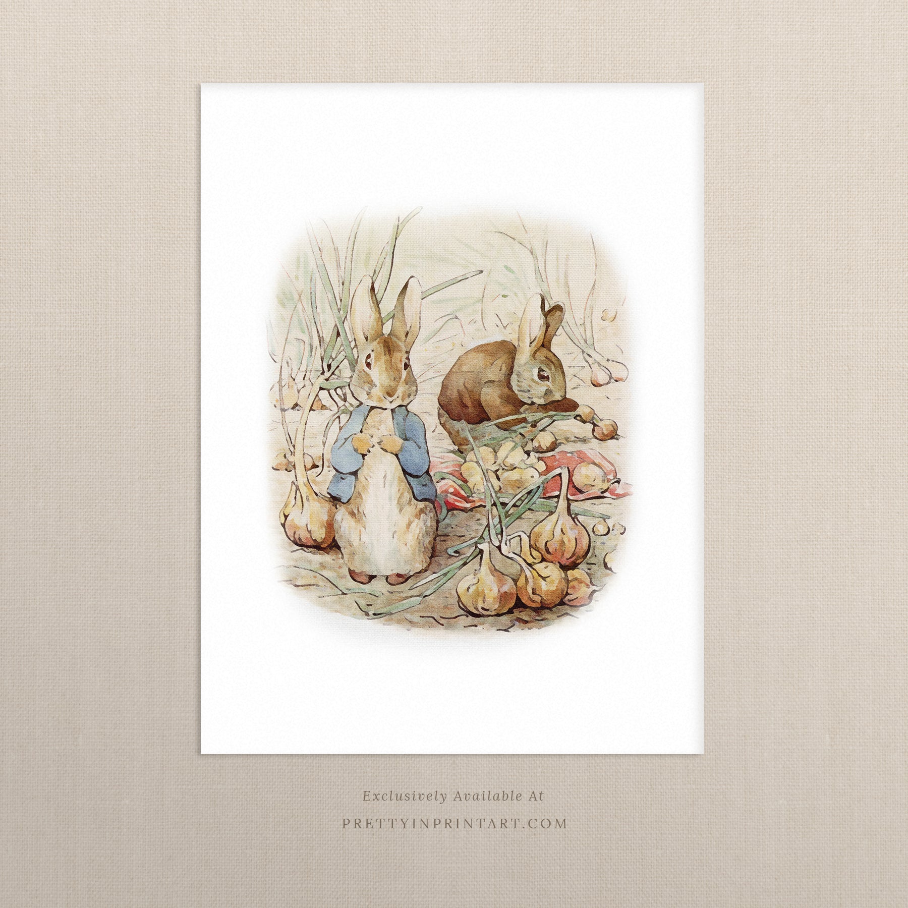 Beatrix Potter Nursery Art, Peter Rabbit 2 |  Unframed