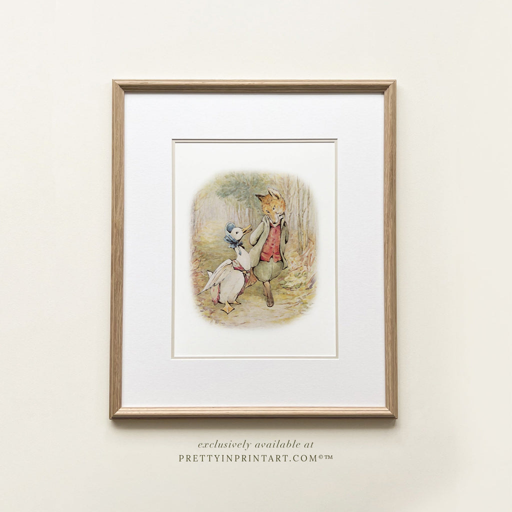 Jeremy Fisher, Frog Nursery Art | Custom Frame
