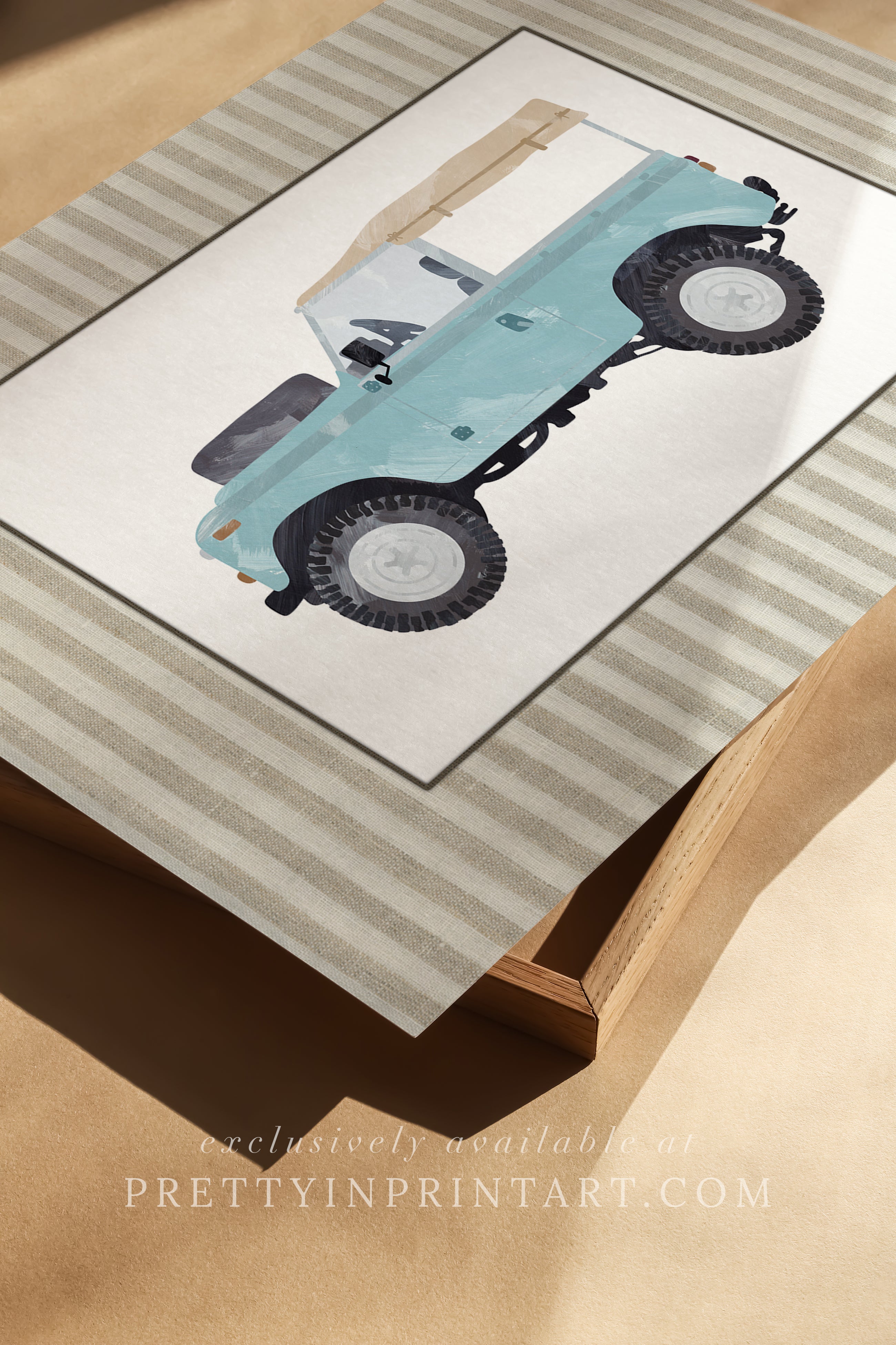 Land Rover Defender Art: Safari |  Unframed