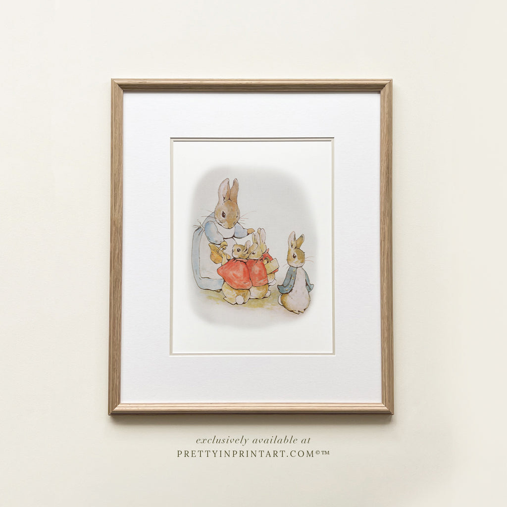 Peter Rabbit Nursery Art | Custom Frame