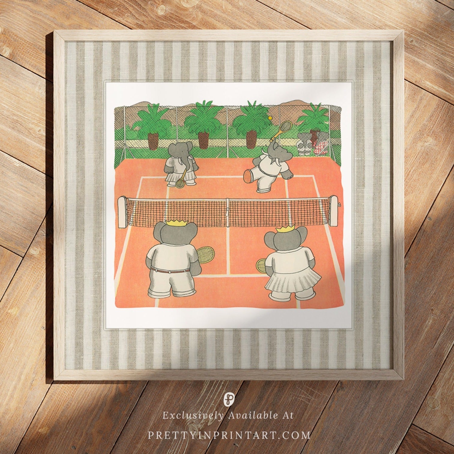 Babar Nursery Art - Babar the Elephant nursery wall art print, Vintage Babar nursery decor for baby’s room, Classic Babar prints for children’s bedrooms