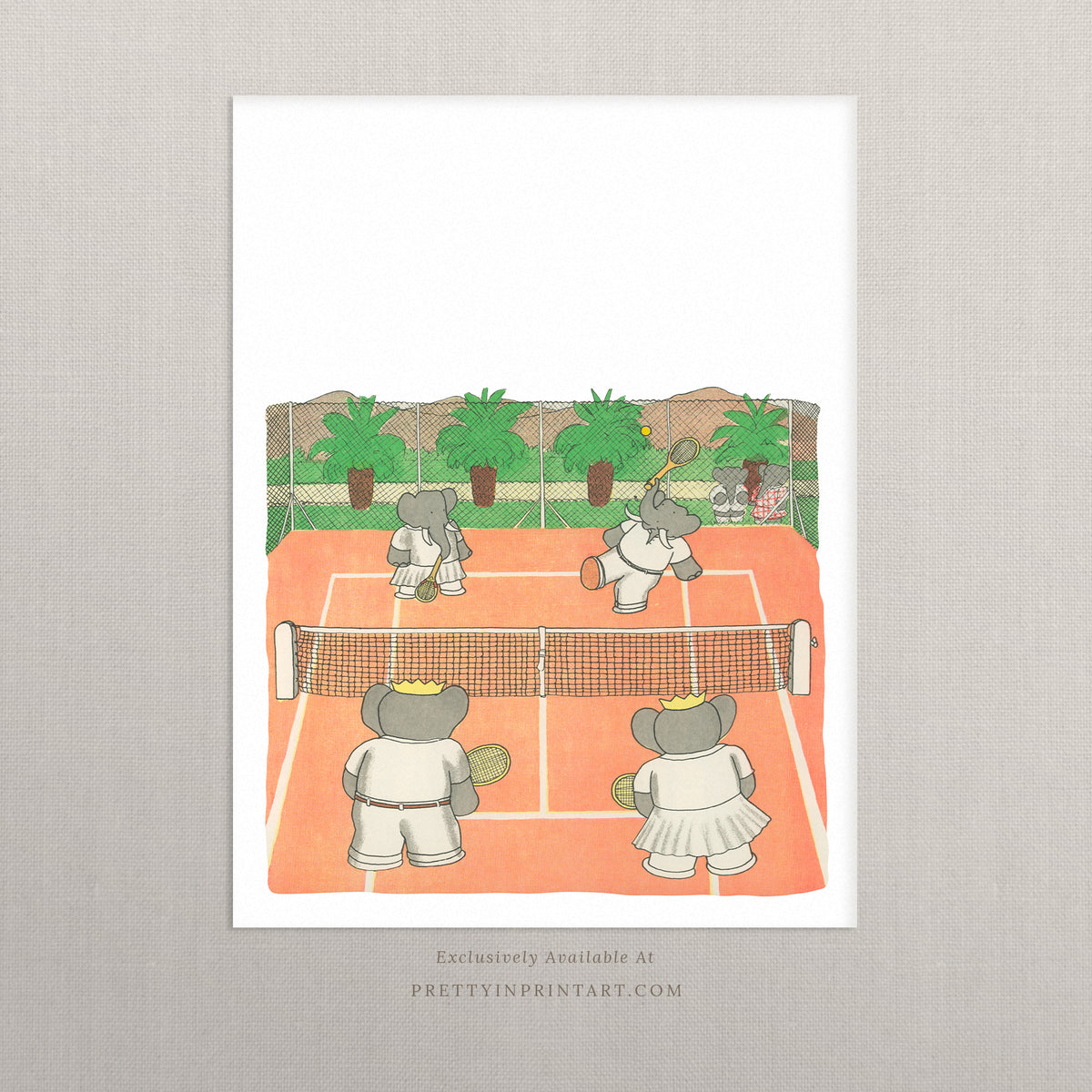 tennis-babar-nursery-wall-art- 
