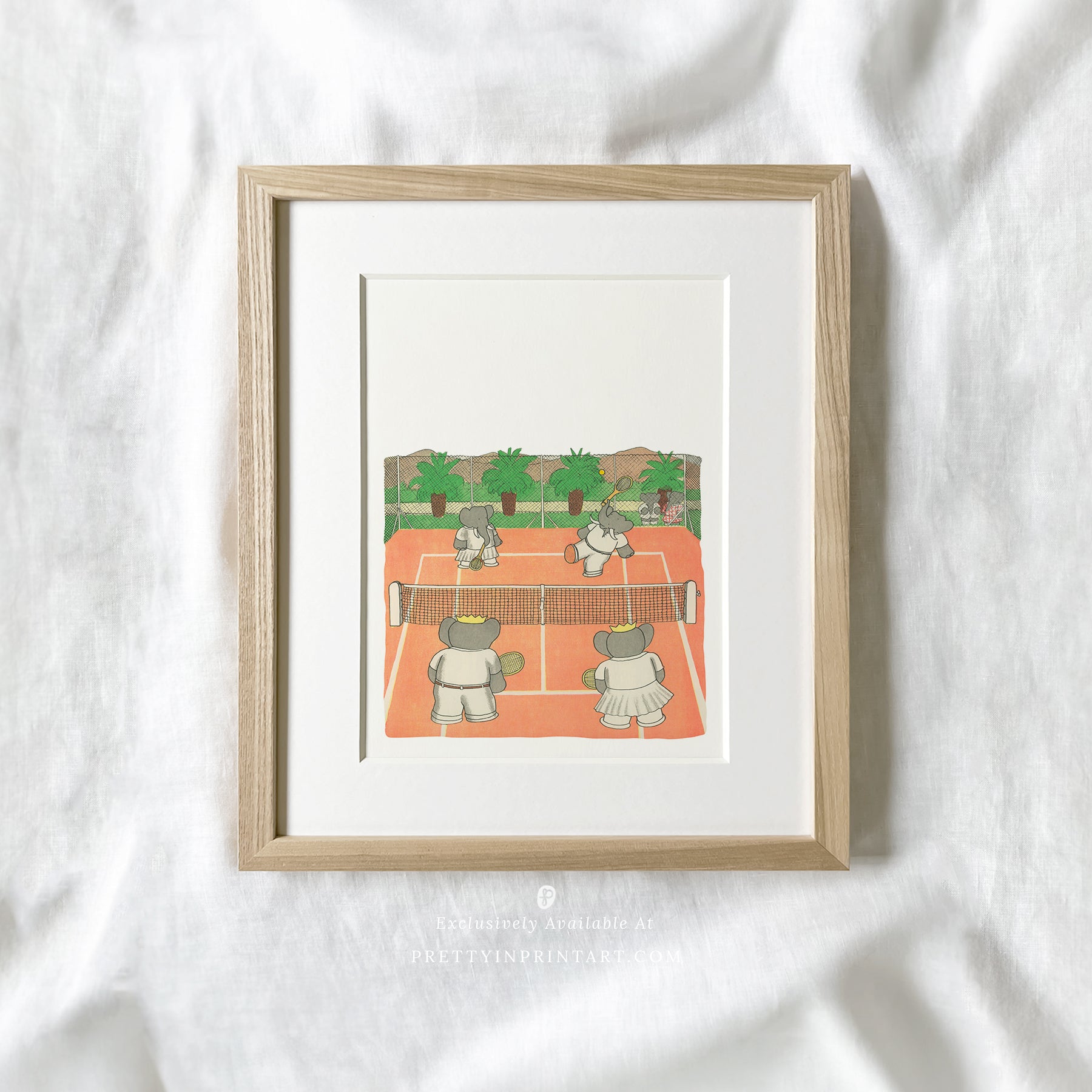 Babar Nursery Art - Babar the Elephant nursery wall art print, Vintage Babar nursery decor for baby’s room, Classic Babar prints for children’s bedrooms