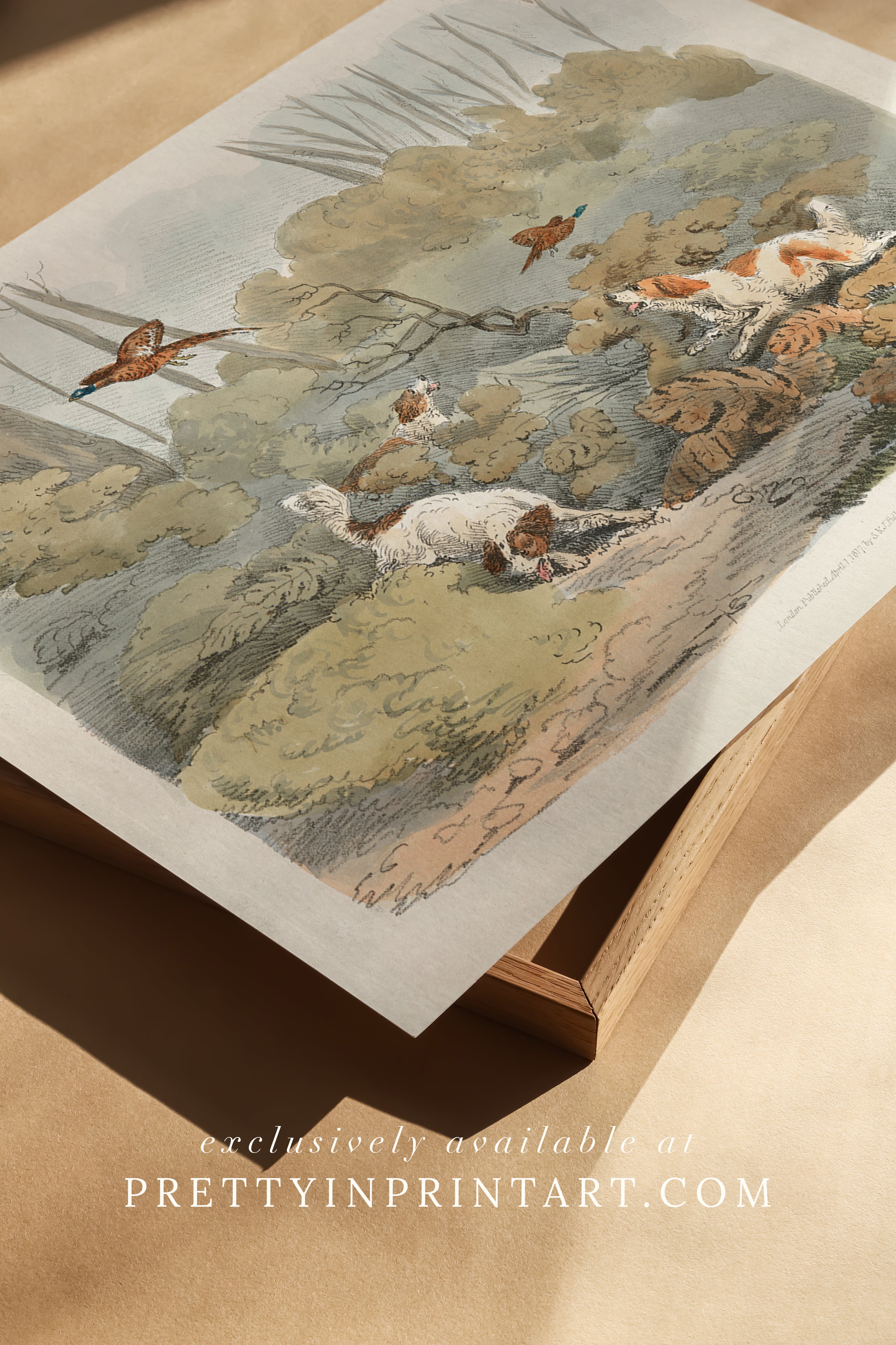 vintage-hunting-dog-wall-art-set-in-gold-frames