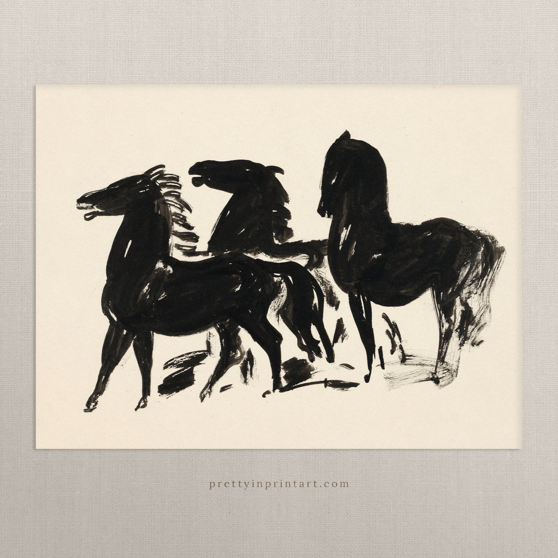 Vintage Horse Art 00635 |  Unframed