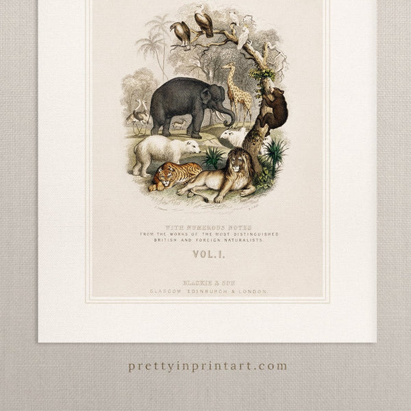 Animal Nursery Art, 00689 |  Unframed