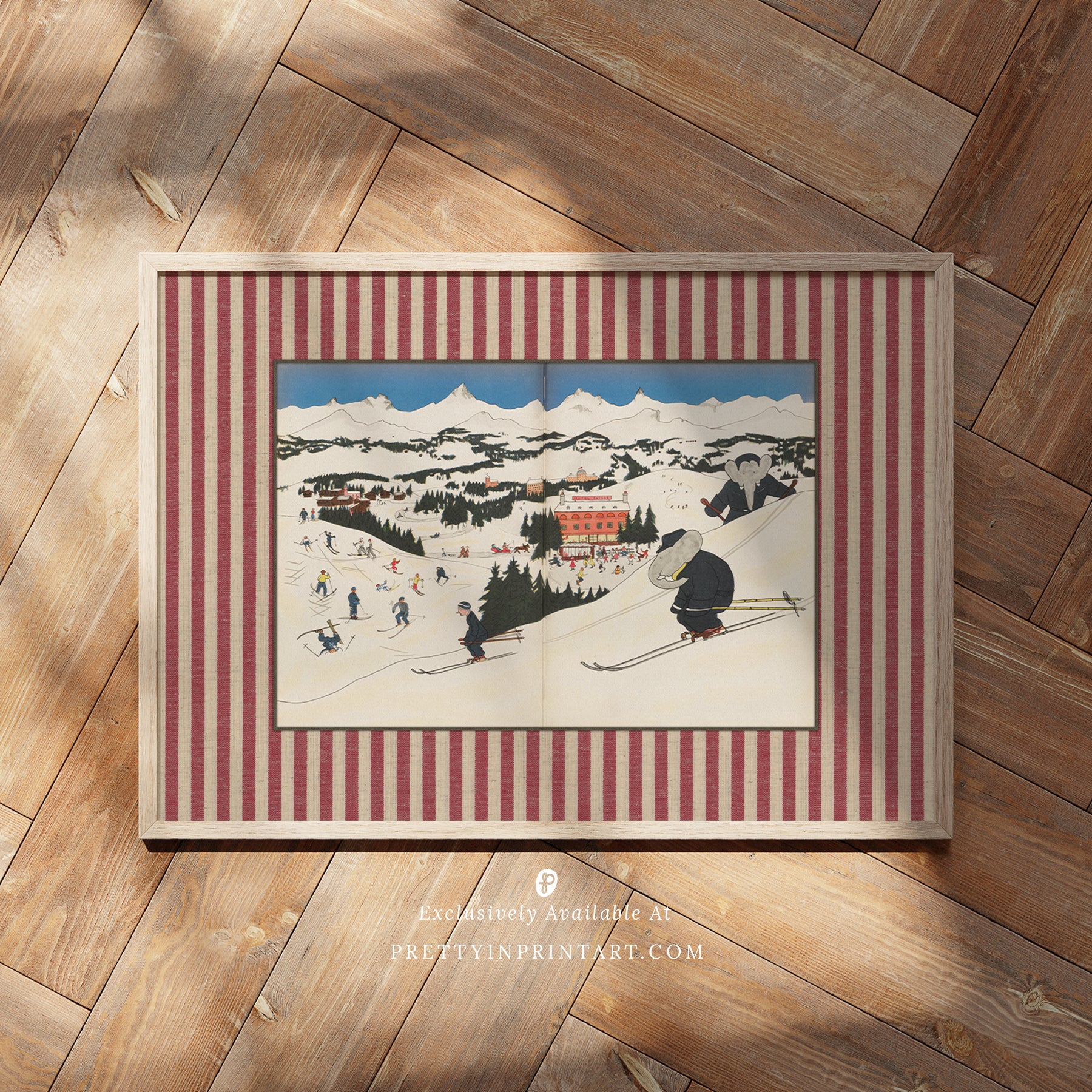 Babar Nursery Art - Babar the Elephant nursery wall art print, Vintage Babar nursery decor for baby’s room, Classic Babar prints for children’s bedrooms
