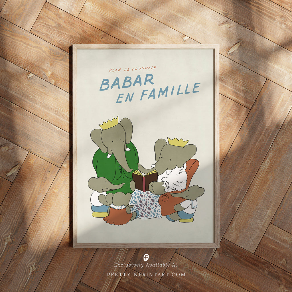 Babar Nursery Art 003 |  Framed Print